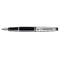 Перьевая ручка Waterman Expert Deluxe Black CT. Перо - нерж. сталь, дет.дизайна: палладиевое покр.