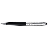 Шариковая ручка Waterman Expert Deluxe Black CT. Корпус - лак, детали дизайна - палладиевое покрытие