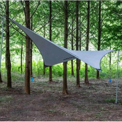 Тент Naturehike Rhombus NH19TM003 150D / Silver Coated  402*268 см для кемпинга, серый, 6927595738085