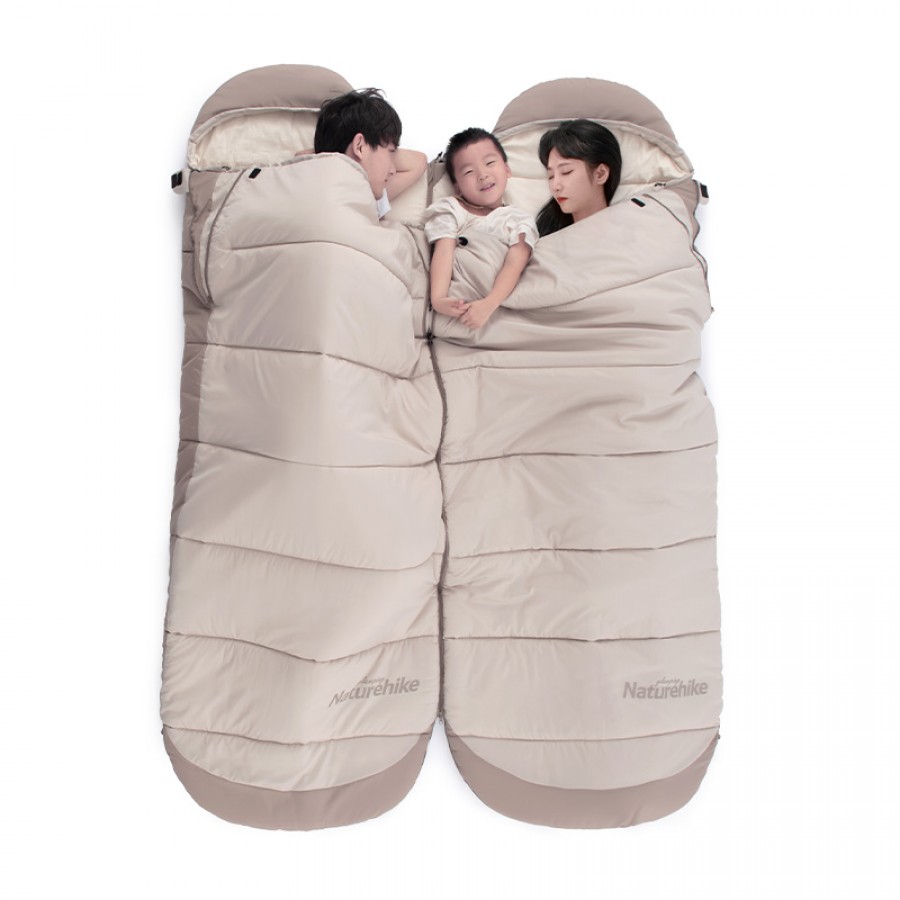 Мешок спальный Naturehike  NH21MSD11 коричневый,  молния слева, 6927595788295L