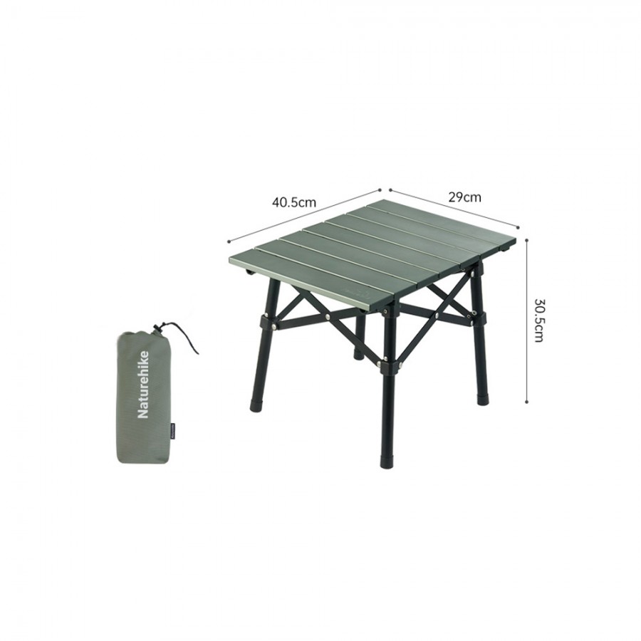 Стол Naturehike CNH22JU050 складной зелёный,6975641885368