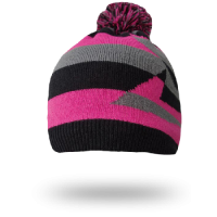 Шапка водонепроницаемая Dexshell с помпоном с рисунком DH352 розовая, DH352-PS Шапка водонепроницаемая Dexshell с помпоном с рисунком DH352 розовая, DH352-PS