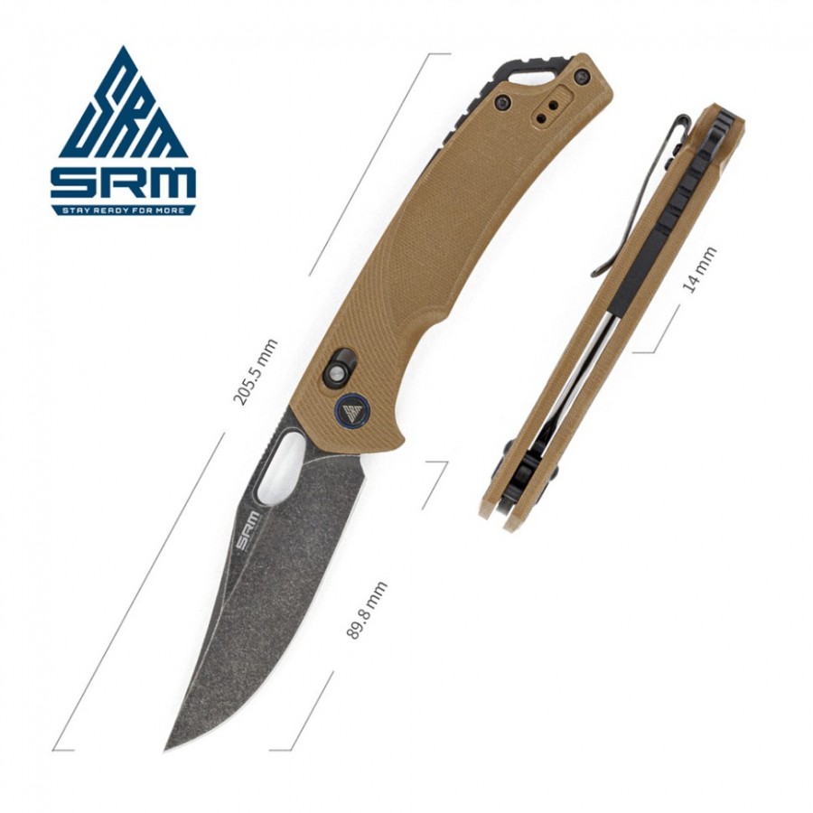 Нож складной SRM Retreiver 9201-GW коричневый