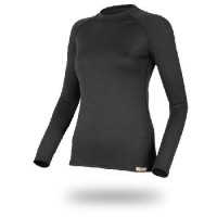 Футболка  женская Atila/ дл. рукав/ шерсть 160/ черный/ XL, Atila9090XL