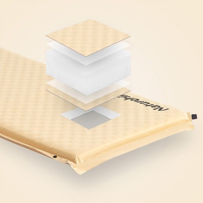 Коврик Naturehike CNK2300DZ014 D01 самонадувной с подушкой бежевый 3см, 6976507663397