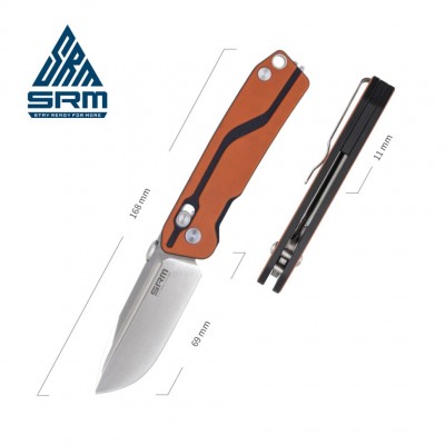 Нож складной SRM Rubik 7228-GJ оранжевый Нож складной SRM Rubik 7228-GJ оранжевый