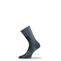 Носки Lasting TRP 889, wool+polyamide, серый с темными вставками, размер S , TRP889-S