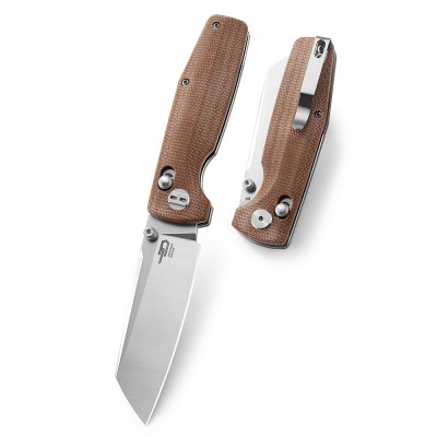 Нож Bestech Slasher сталь D2, рукоять Микарта бежевая