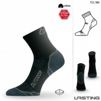 Носки Lasting TCC 986, cotton+polypropylene, черный, размер M, TCC986M