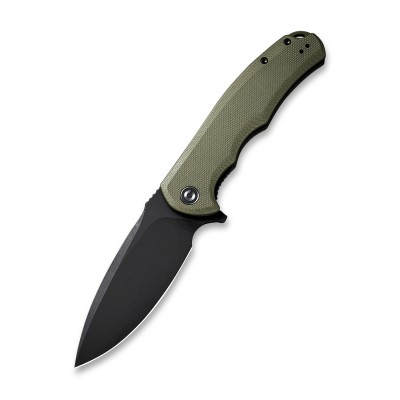 Складной нож CIVIVI Praxis 9Cr18MoV Steel Black Stonewashed Handle G10 OD Green