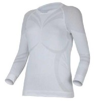 Футболка женская Atala/ дл. рукав/ синтетика/ белый/ S-M, Atala0101SM