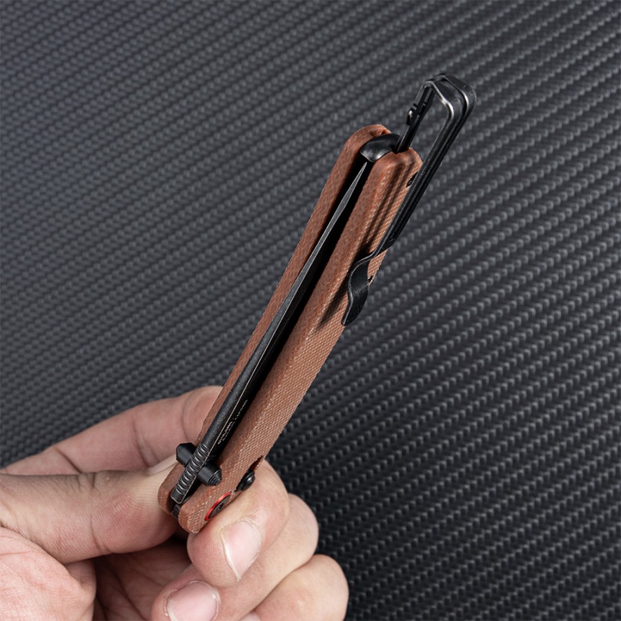 Нож складной SRM Asika 411L-MN коричневый