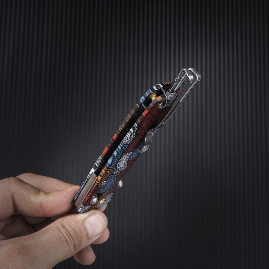 Нож складной SRM Medal 255L-GQ2 дамасский узор