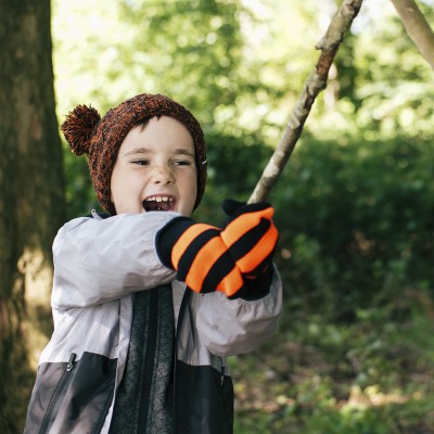 Водонепроницаемые детские варежки Dexshell Children mittens, оранжевые DG536M