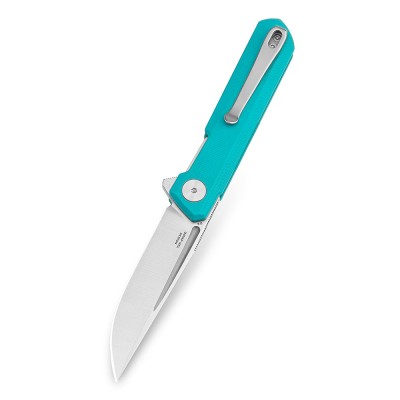 Нож Bestechman Mini Dundee сталь D2, рукоять G10 голубая