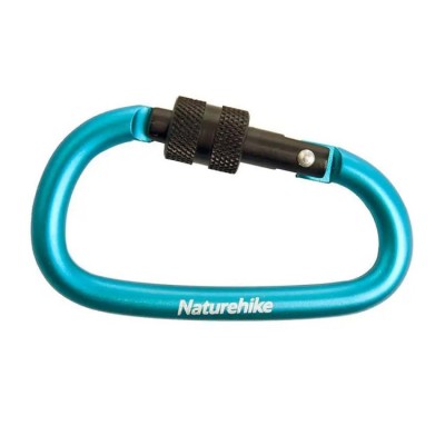 Карабин многофункциональный с муфтой Naturehike NH15A005-H D-Type 6cm голубой Карабин многофункциональный с муфтой Naturehike NH15A005-H D-Type 6cm голубой