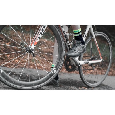 Водонепроницаемые носки DexShell Pro visibility Cycling  XL (47-49) Зеленая полоска, DS648HVYXL
