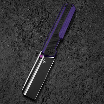Нож Bestech Tardis сталь D2, рукоять G10 черно-фиолетовая