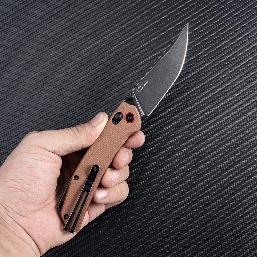 Нож складной SRM Asika 411L-MN коричневый