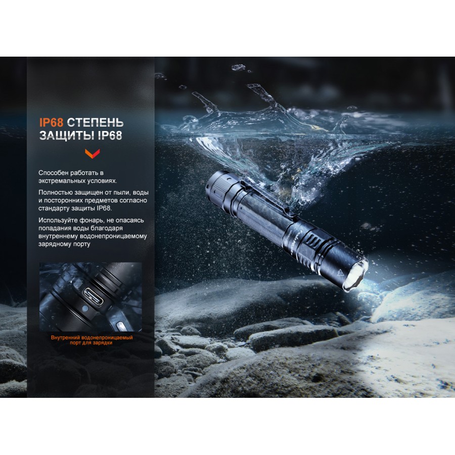 Тактический фонарь Fenix PD36R Pro, PD36RPRO