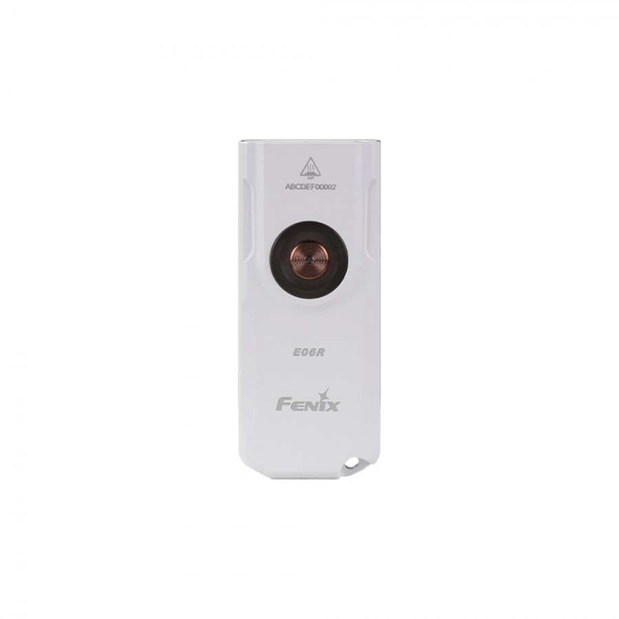 Фонарь-брелок Fenix E06R белый