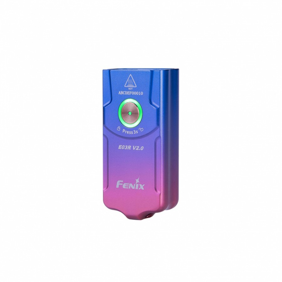 Фонарь-брелок Fenix E03R EDC V2.0 небула