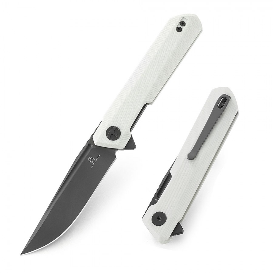 Нож Bestechman Dundee сталь D2, рукоять G10 белая
