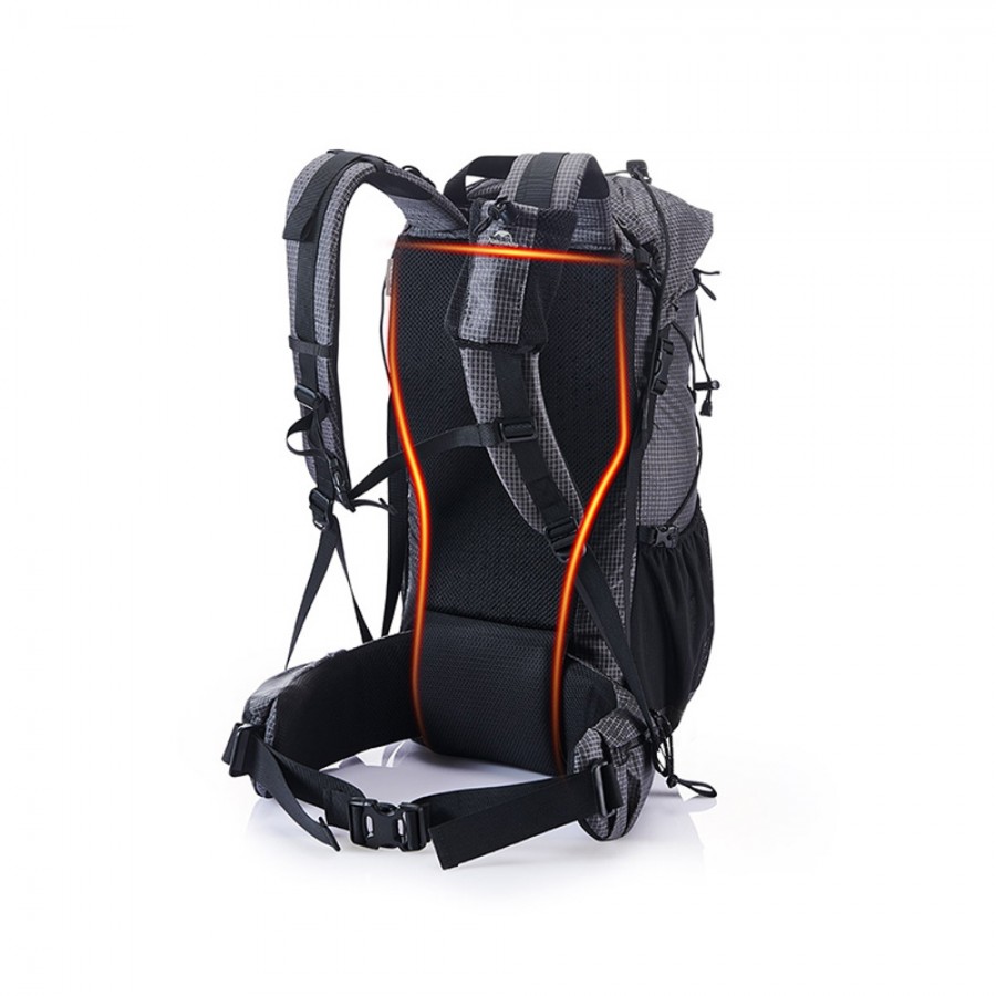 Рюкзак Naturehike Rock Series NH19BP095 60L+5L с рамой, dyneema,  черный, 6927595761649