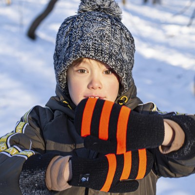 Водонепроницаемые детские варежки Dexshell Children mittens, оранжевые DG536L