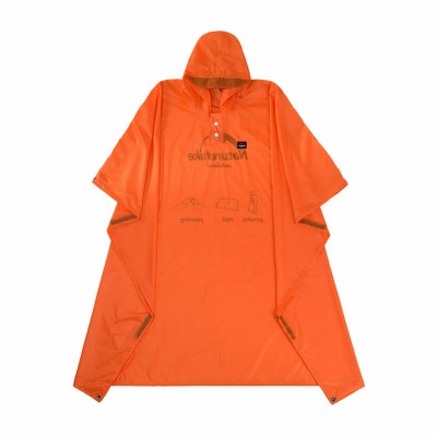 Пончо дождевое Naturehike NH17D003-M  20D  3в1 оранжевый, 6927595717998 Пончо дождевое Naturehike NH17D003-M  20D  3в1 оранжевый, 6927595717998