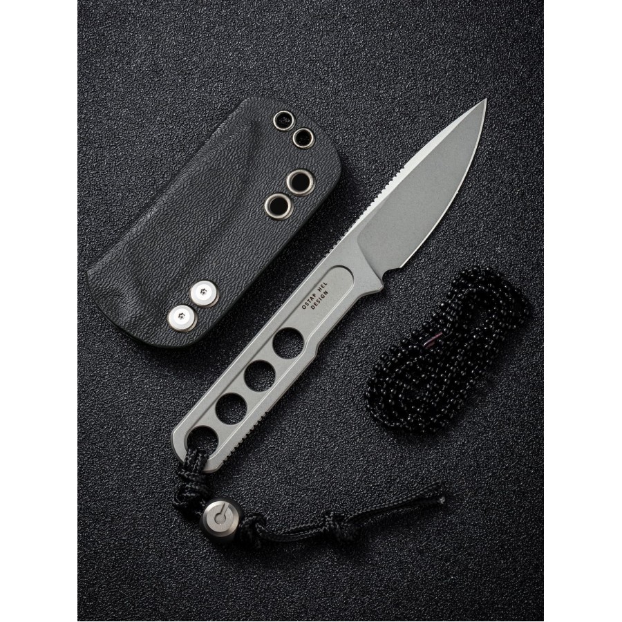 Нож CIVIVI Fixed Blade Circulus 10Cr15CoMoV Steel Stonewashed Ostap Hel Design