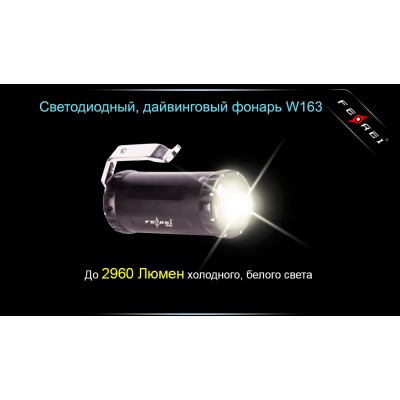 Фонарь для дайвинга Ferei W163 CREE XM-L2 (холодный свет диода)