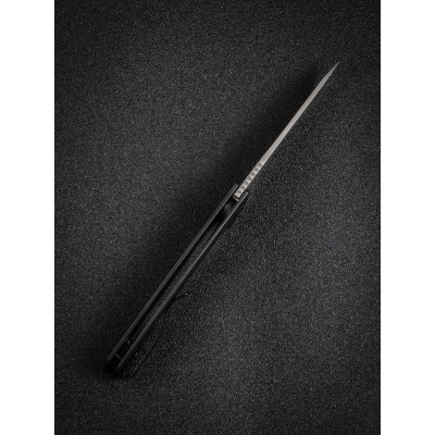 Складной нож SENCUT Tynan 10Cr15CoMoV Steel Gray Stonewashed Handle Stainless Black