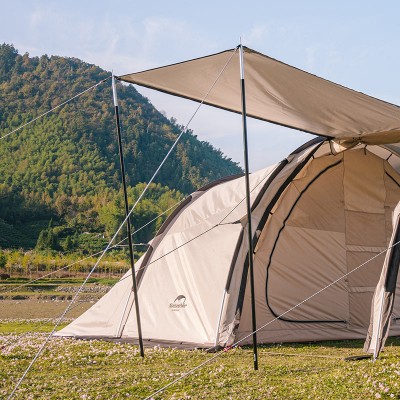 Стойки для тента Naturehike NH22PJ040 алюминиевый сплав 1,7-2.0 м, 4 секции (2шт), цвет черный, 6927595708712