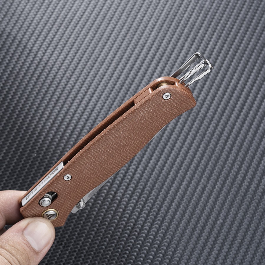 Нож складной SRM Medal 255L-MN коричневый