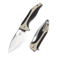 Нож Bestech Komodo сталь D2, рукоять G10 черно-бежевая