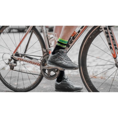Водонепроницаемые носки DexShell Pro visibility Cycling L (43-46) Зеленая полоска, DS648HVYL