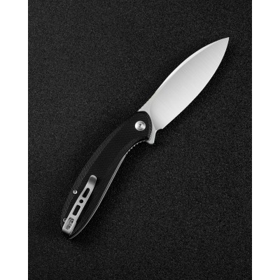 Складной нож SENCUT San Angelo 9Cr18MoV Steel Satin Finished Handle G10 Black