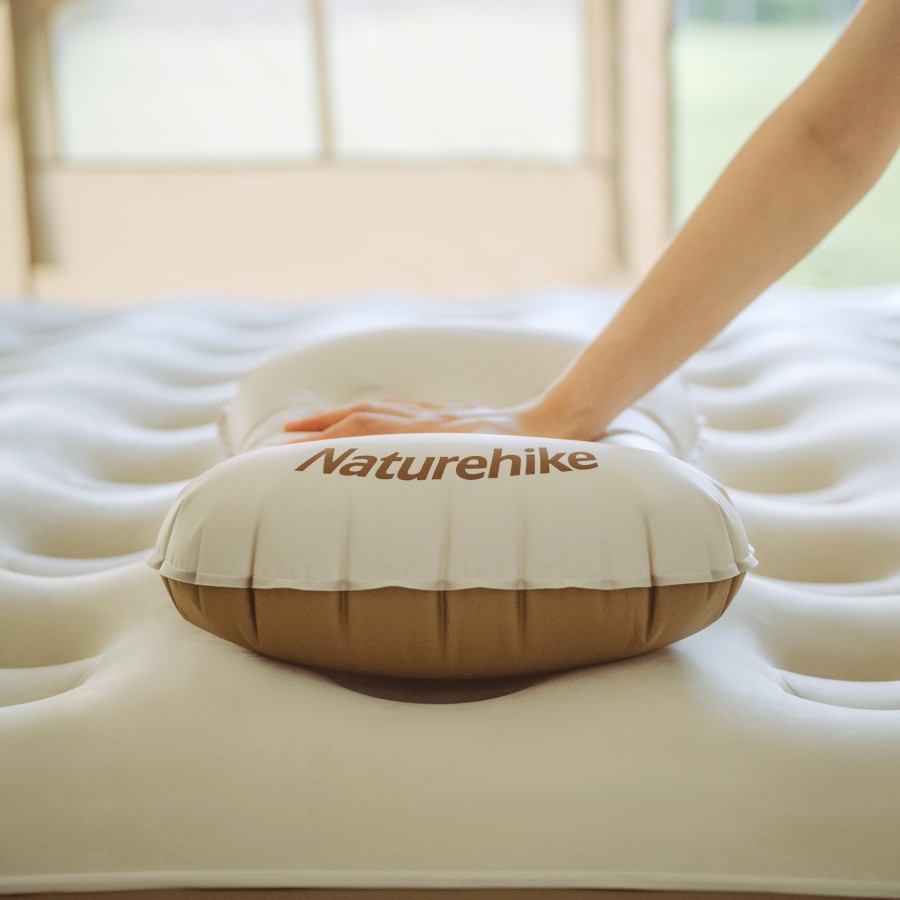 Подушка Naturehike aeros NH17T013-Z надувная бежевая Подушка Naturehike aeros NH17T013-Z надувная бежевая