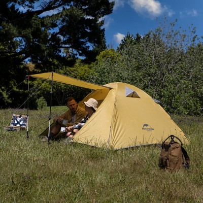 Палатка Naturehike P-Series NH18Z022-P 210T/65D, двухместная, серо-голубая, 6927595783597