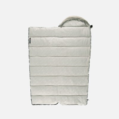 Ультралёгкий спальный мешок Naturehike NH20MSD02 M300 хлопковый с капюшоном весна осень зеленый, молния слева