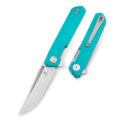 Нож Bestechman Mini Dundee сталь D2, рукоять G10 голубая
