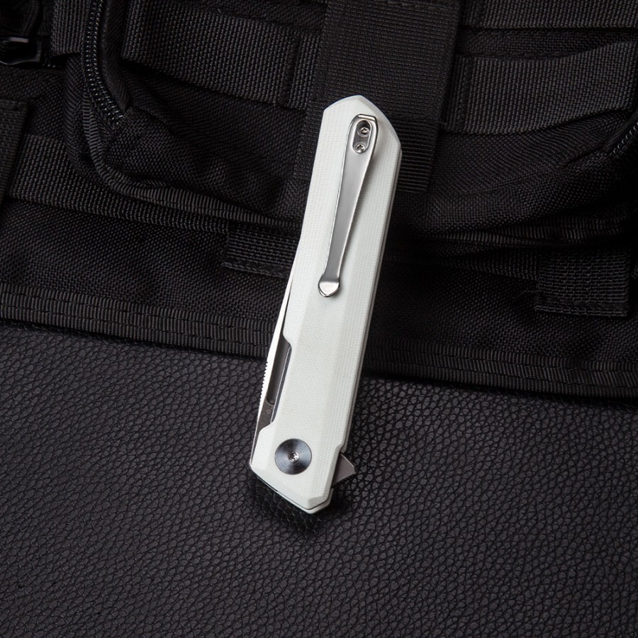 Нож Bestechman Dundee сталь D2, рукоять G10 белая