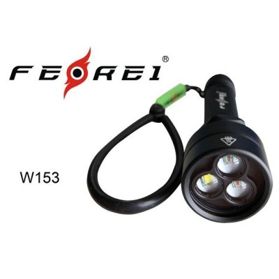 Фонарь для дайвинга Ferei W153 1хCREE XM-L (Cool White) 2xCREE XP-E (Red) (W153V20)