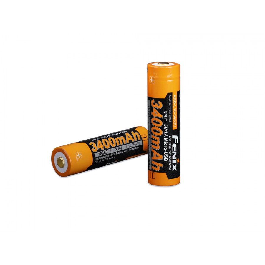 Аккумулятор 18650 Fenix  ARB-L18-3400U mAh Li-Ion USB Charge