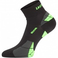 Носки Lasting CTF 906, polypropylene+nylon, черный/зеленый, размер S, CTF906S