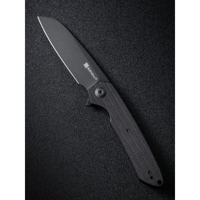 Складной нож SENCUT Kyril 9Cr18MoV Steel Black Stonewashed Handle Black Micarta
