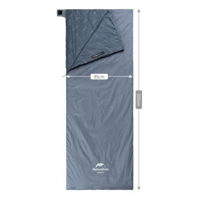 Ультралёгкий спальный мешок Naturehike тип конверт LW180 лето Blue Size XL, 6927595777978