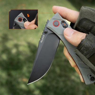 Нож складной Ruike P856-K серый