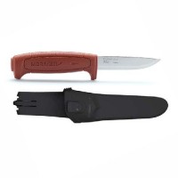 Нож Morakniv Basic углеродистая сталь, пласт. ручка (красный), 12147 Нож Morakniv Basic углеродистая сталь, пласт. ручка (красный), 12147